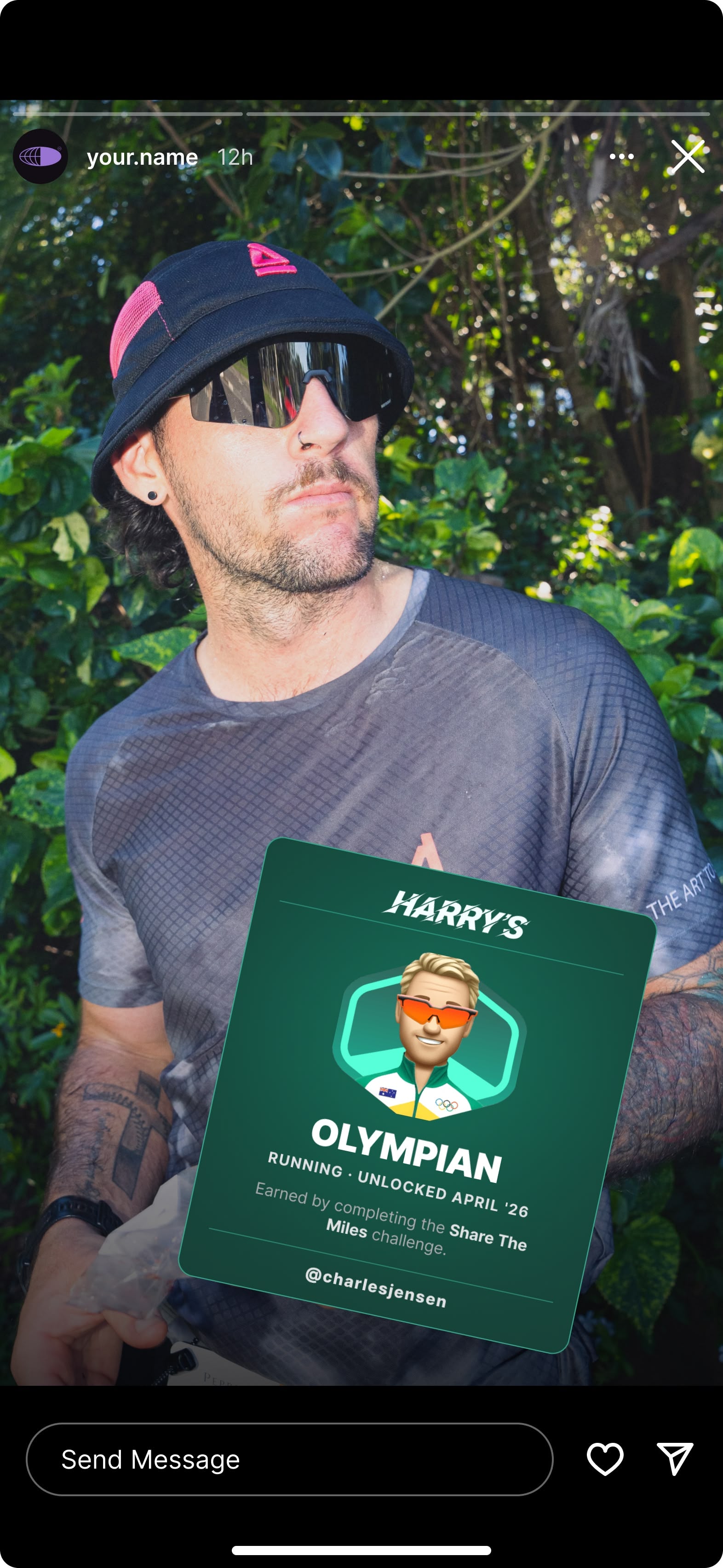 Badge share-out to Instagram Story