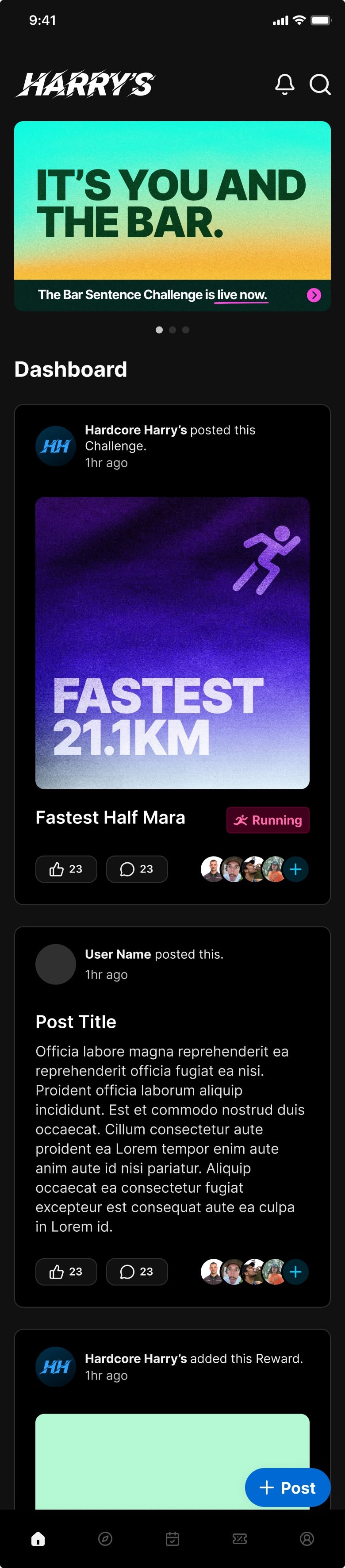 Home feed