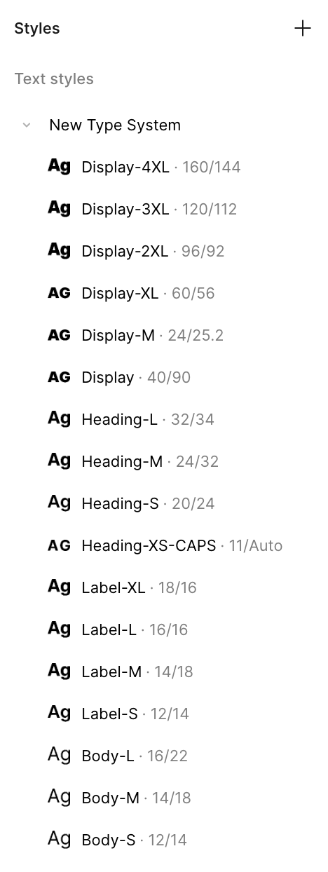 Text style library